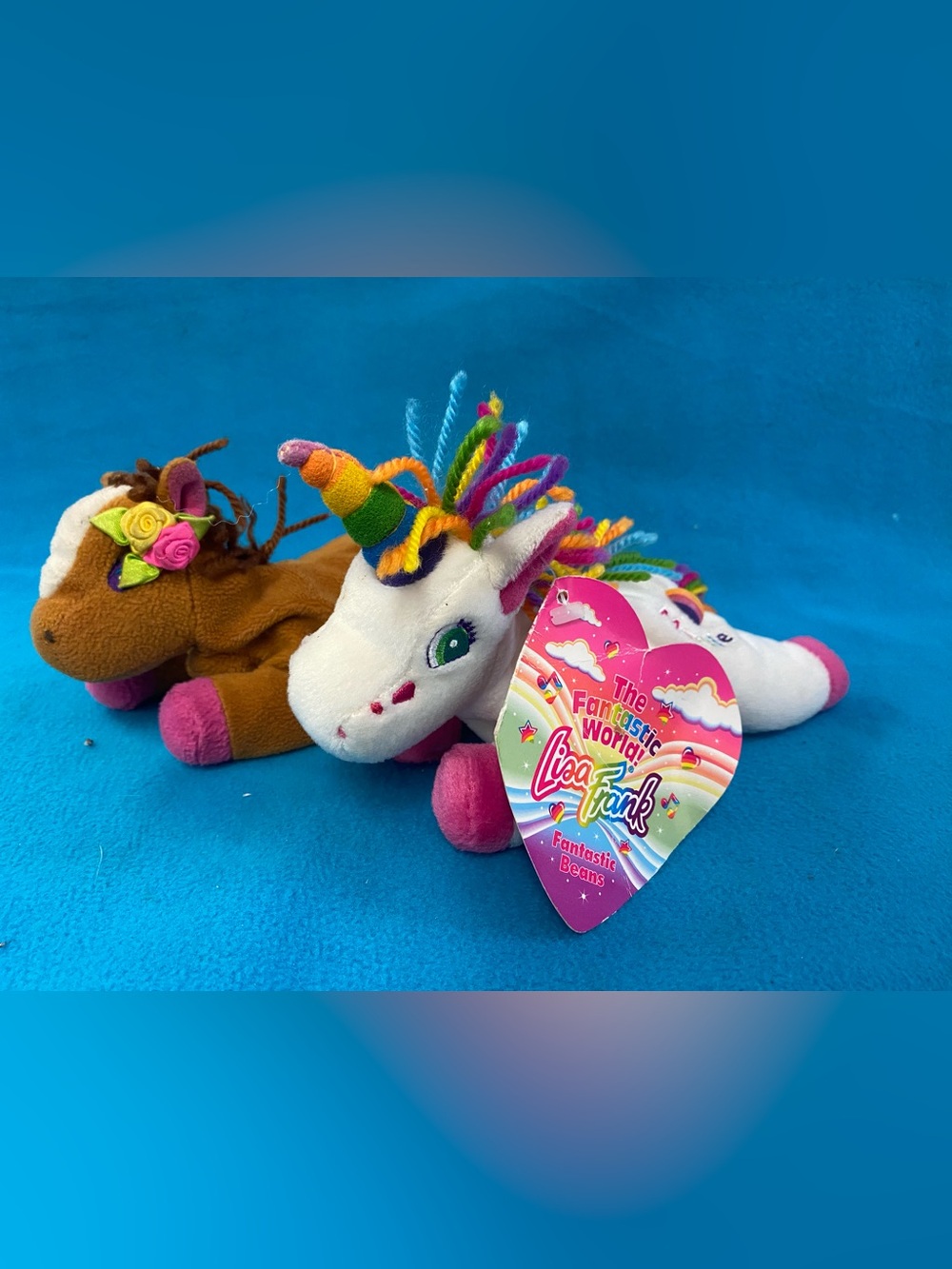 Lisa Frank Rainbow Unicorn Plush Toys - Set of 2